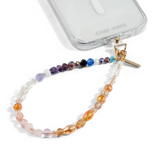 Case-Mate Beaded Phone Wristlet Universal - Boho Crystal  Strap -Multi