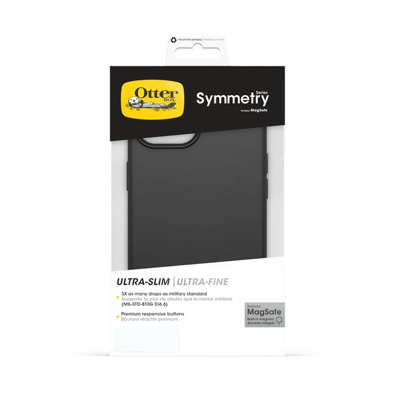 Otterbox Symmetry Plus MagSafe Case For iPhone 16e/15/14/13 - Black