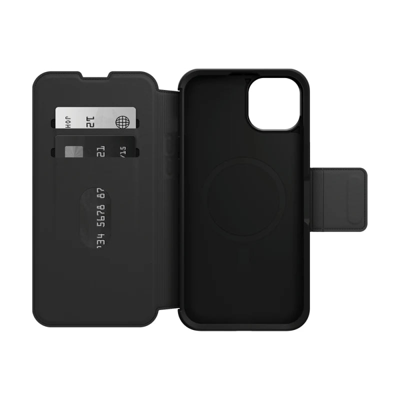 Otterbox Strada Folio MagSafe Case For iPhone 15 Plus - Black