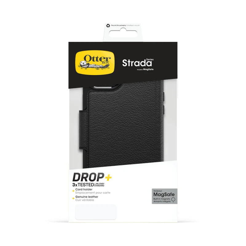 Otterbox Strada Folio MagSafe Case For iPhone 15 Plus - Black