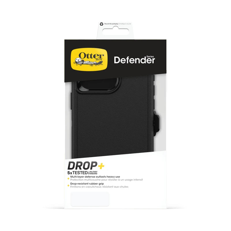 Otterbox Defender Case For iPhone 15 Pro Max - Black