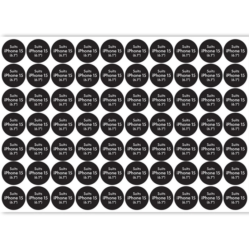 Compatibility Sticker ATOL - Circle for iPhone 15 (70pcs x sheet)