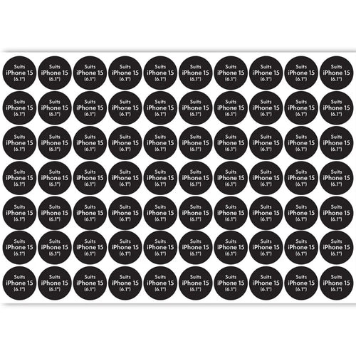 Compatibility Sticker ATOL - Circle for iPhone 15 (70pcs x sheet)