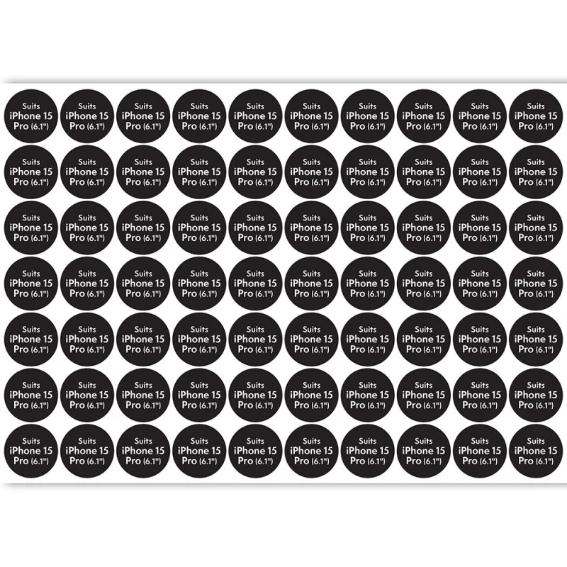 Compatibility Sticker ATOL - Circle for iPhone 15 Pro (70pcs x sheet)