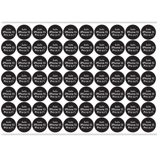 Compatibility Sticker ATOL - Circle for iPhone 15 Pro (70pcs x sheet)