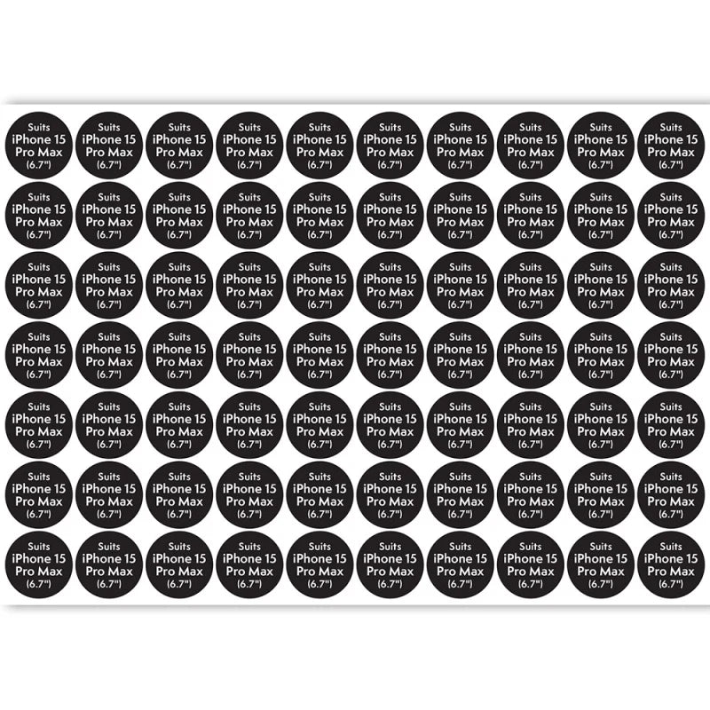 Compatibility Sticker ATOL - Circle for iPhone 15 Pro Max (70pcs x sheet)