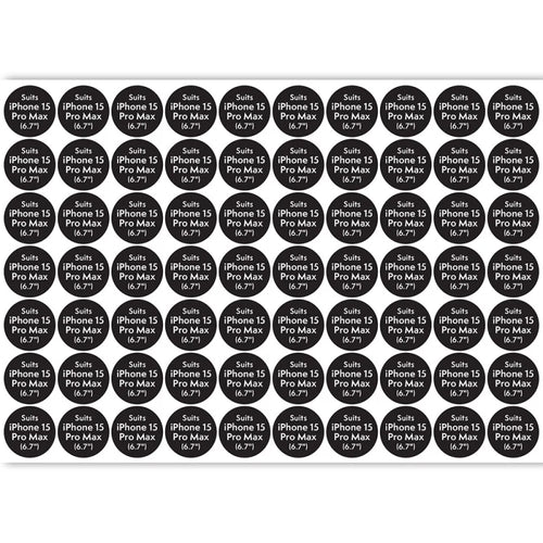 Compatibility Sticker ATOL - Circle for iPhone 15 Pro Max (70pcs x sheet)