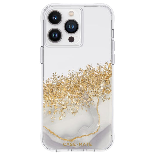 Case-Mate Karat Marble Case For iPhone 14 Pro (6.1") - White Marble