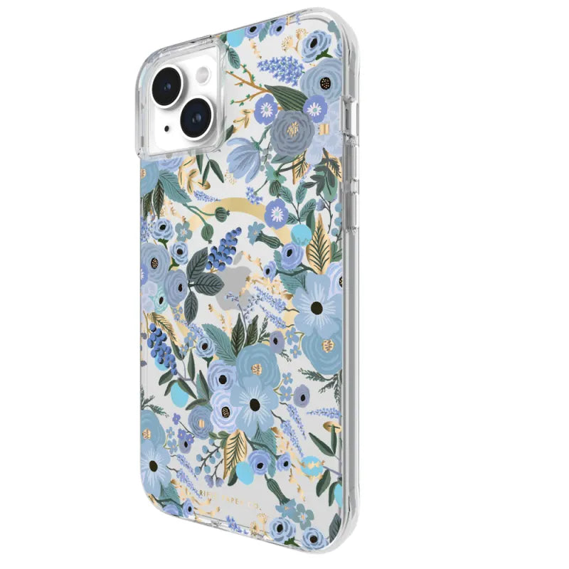 Case-Mate Rifle Paper MagSafe Case For iPhone 15 Plus - Garden Party Blue