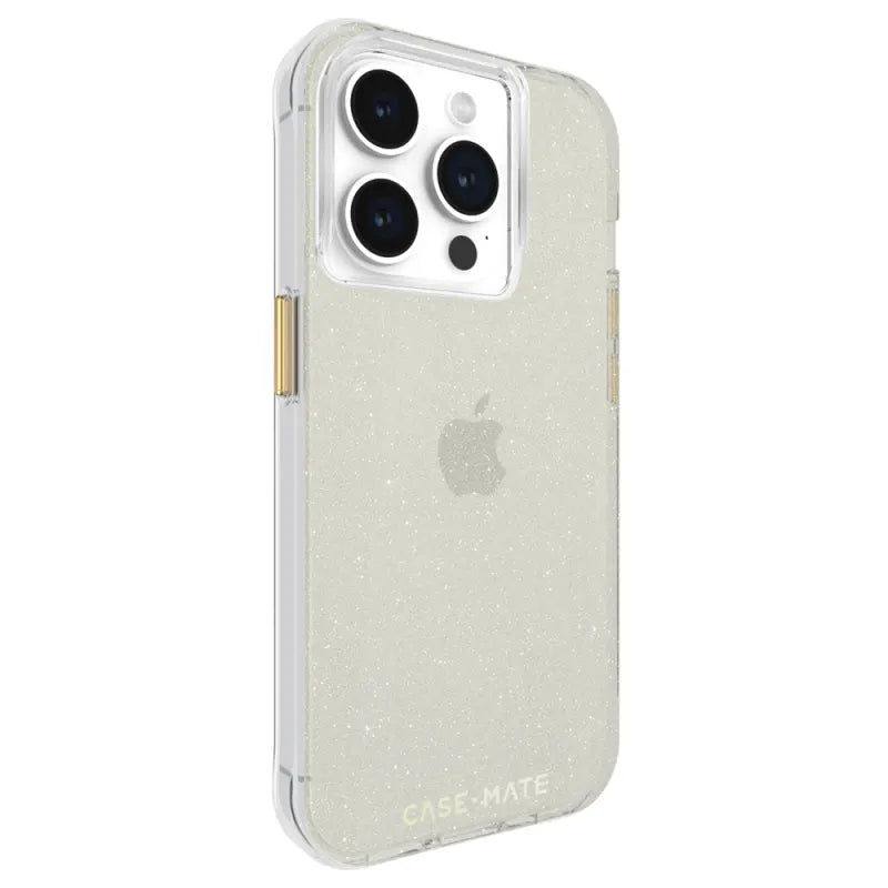 Case-Mate Sheer Crystal Case For iPhone 15 Pro - Gold