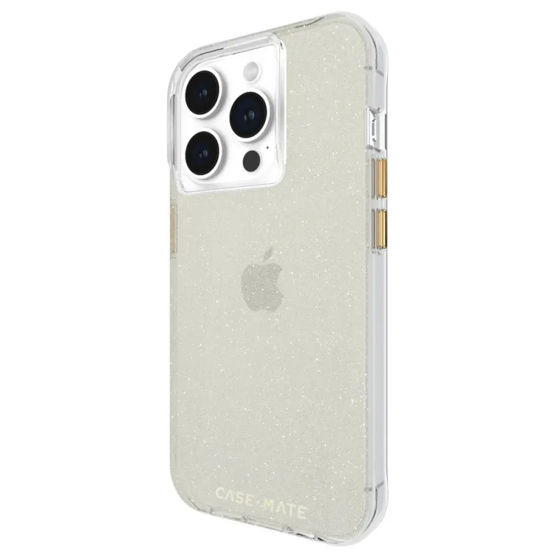 Case-Mate Sheer Crystal Case For iPhone 15 Pro - Gold