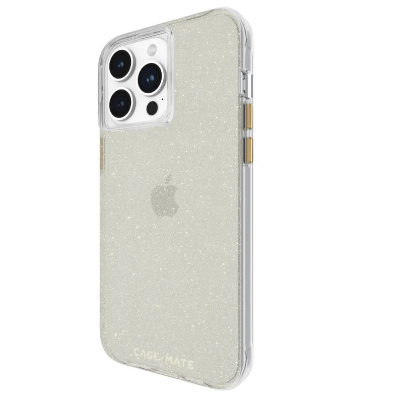 Case-Mate Sheer Crystal Case For iPhone 15 Pro Max - Gold