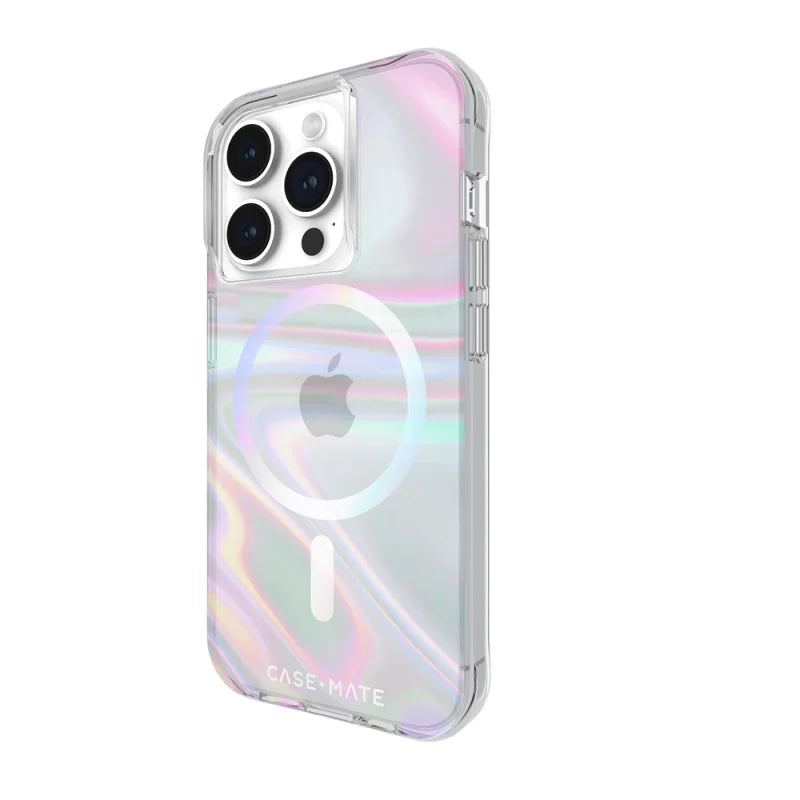 Case-Mate Soap Bubble MagSafe Case For iPhone 15 Pro - Iridescent
