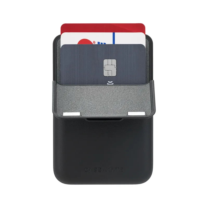Case-Mate Magnetic Leather Flip Wallet Case For MagSafe - Black