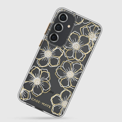 Case-Mate Floral Gems Case For Samsung Galaxy S24+ - Gold