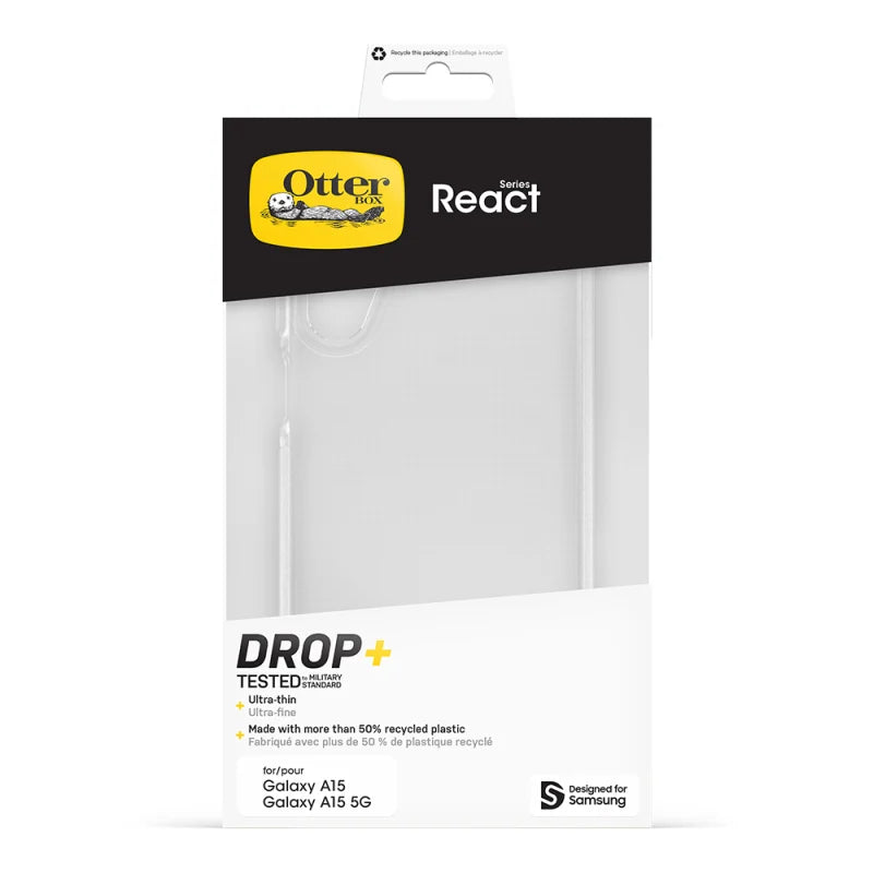 OtterBox React Case For Samsung Galaxy A15 5G - Clear
