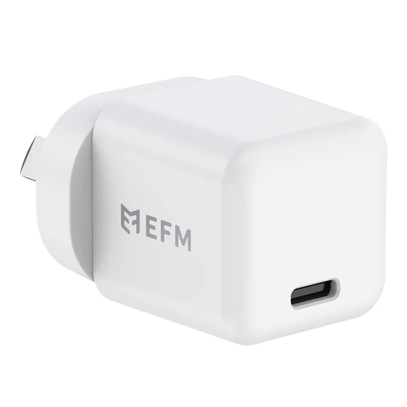EFM ECO 30W GaN Wall Charger With Power Delivery and PPS technology - White