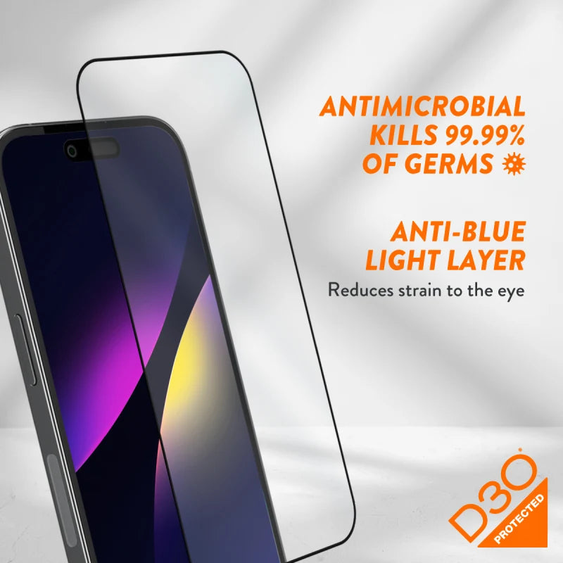 EFM ScreenSafe Glass with D3O Screen Armour For iPhone 15 Pro