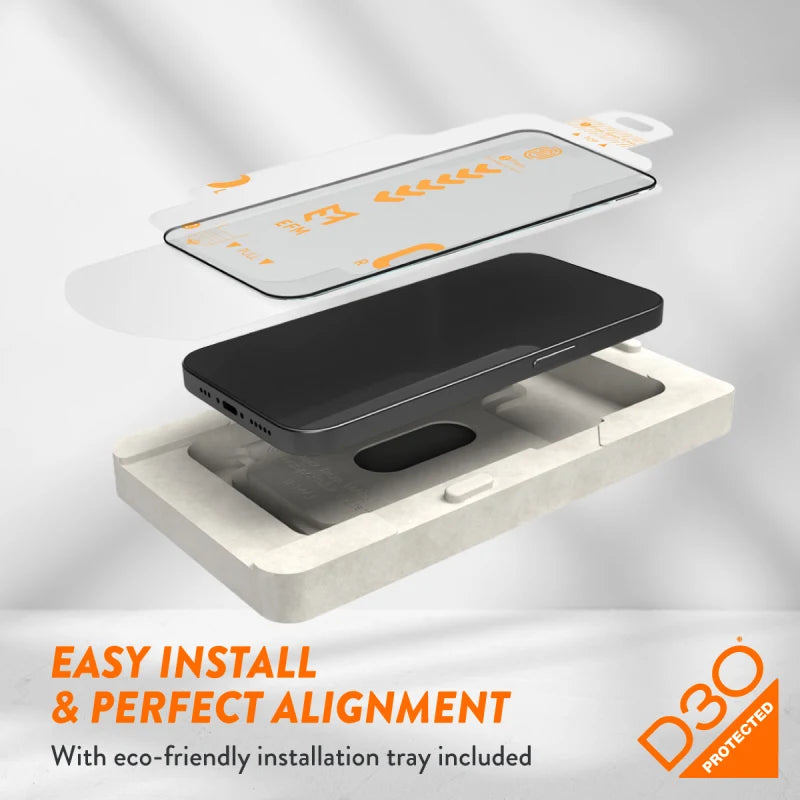EFM ScreenSafe Glass with D3O Screen Armour For iPhone 15 Pro