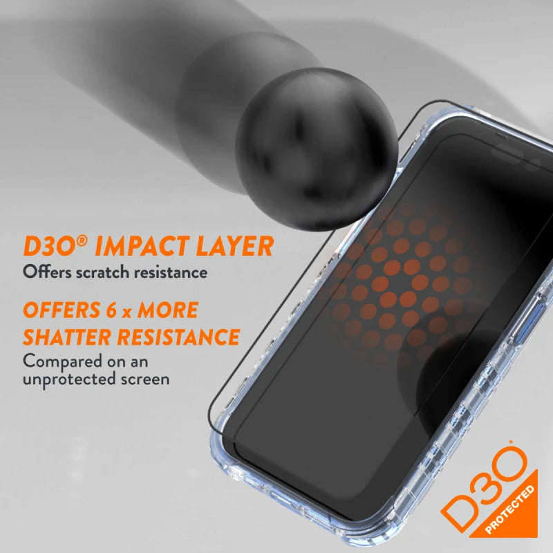 EFM ScreenSafe Glass with D3O Screen Armour For iPhone 15 Pro Max