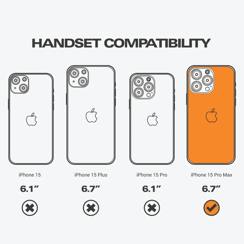 EFM ScreenSafe Glass with D3O Screen Armour For iPhone 15 Pro Max
