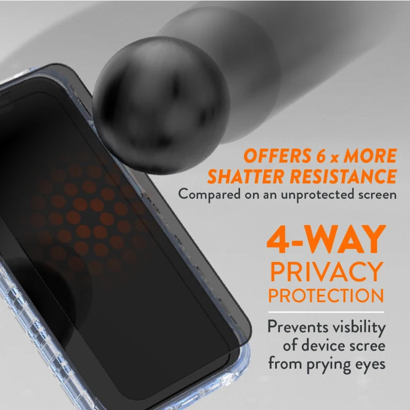 EFM Privacy Glass Screen Armour For iPhone 15 Pro