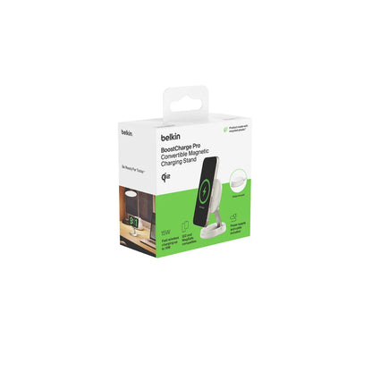 Belkin BoostCharge Pro Convertible Magnetic Charging Stand with Qi2 - White