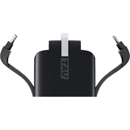 Tau 3 in 1 Keyring Powerbank 1400mAh - Charcoal Black
