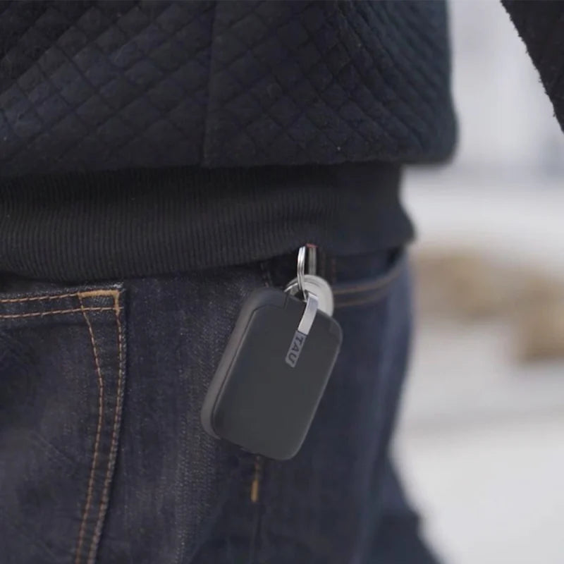Tau 3 in 1 Keyring Powerbank 1400mAh - Charcoal Black