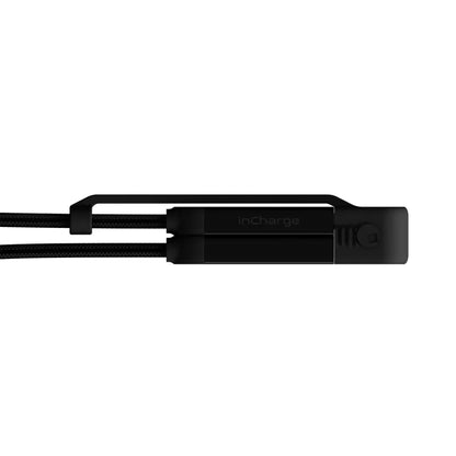 Rolling Square inCharge XL 100W 6 in 1 Travel Charging Cable - 30cm - Urban Black