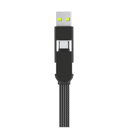 Rolling Square inCharge XL 100W 6 in 1 Travel Charging Cable - 30cm - Urban Black
