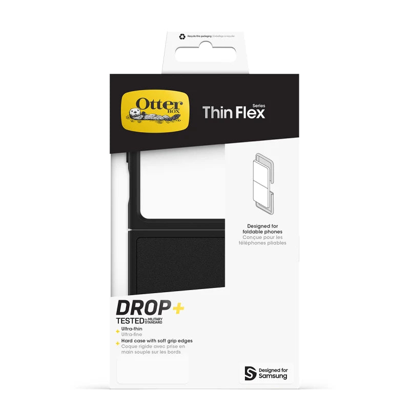 OtterBox Thin Flex Case For Samsung Galaxy Z Flip6 - Black