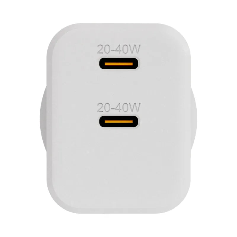 EFM ECO 40W Dual Port Wall Charger With GaN, Power Delivery and PPS