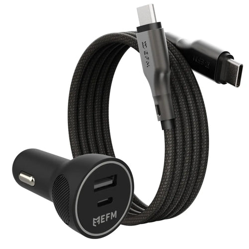 EFM 48W Car Charger With 1M Mag-Coil USB-C Cable