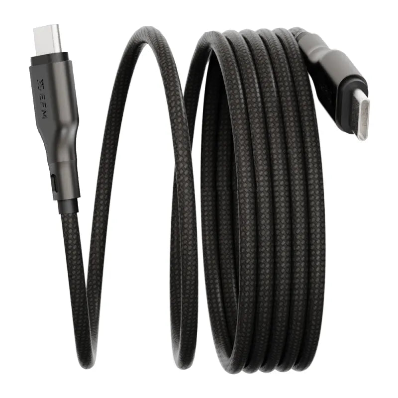 EFM Mag-Coil USB-C to USB-C Cable With Magnetic Self-Coiling Cable Management 1M