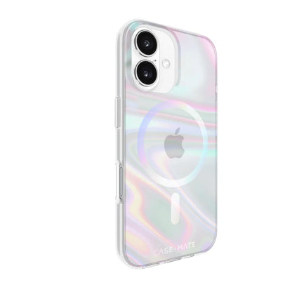 Case-Mate Soap Bubble MagSafe Case For iPhone 16 - Iridescent
