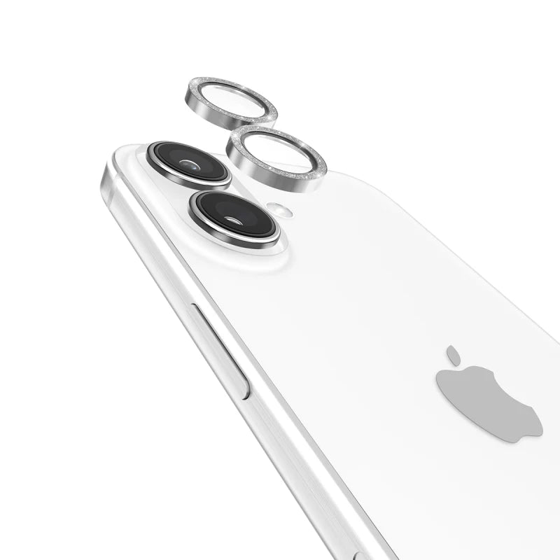 Case-Mate Aluminum Ring Lens Protector For iPhone 16 / 16 Plus - Twinkle - Clear