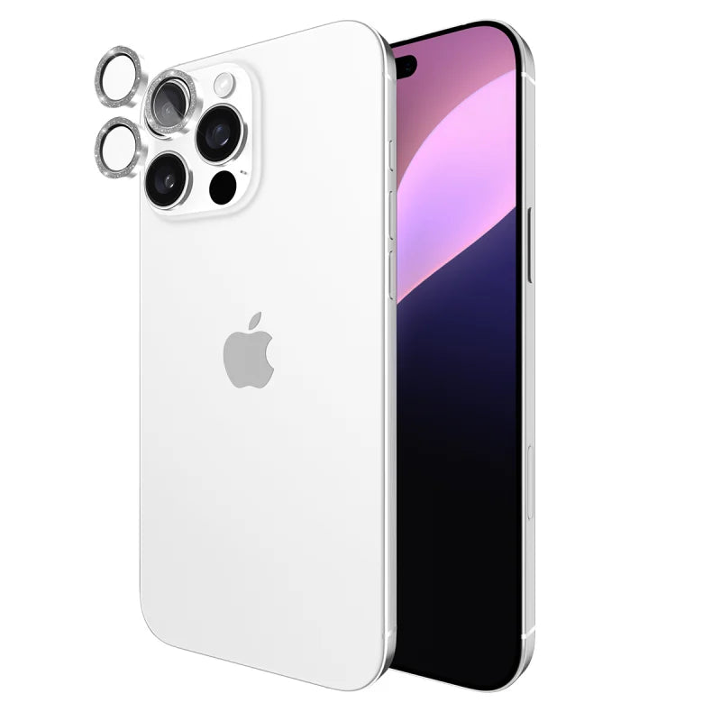 Case-Mate Aluminum Ring Lens Protector For iPhone 16 Pro / 16 Pro Max - Twinkle - Clear