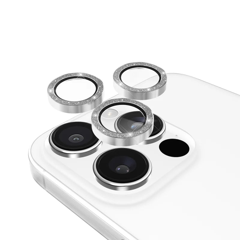Case-Mate Aluminum Ring Lens Protector For iPhone 16 Pro / 16 Pro Max - Twinkle - Clear