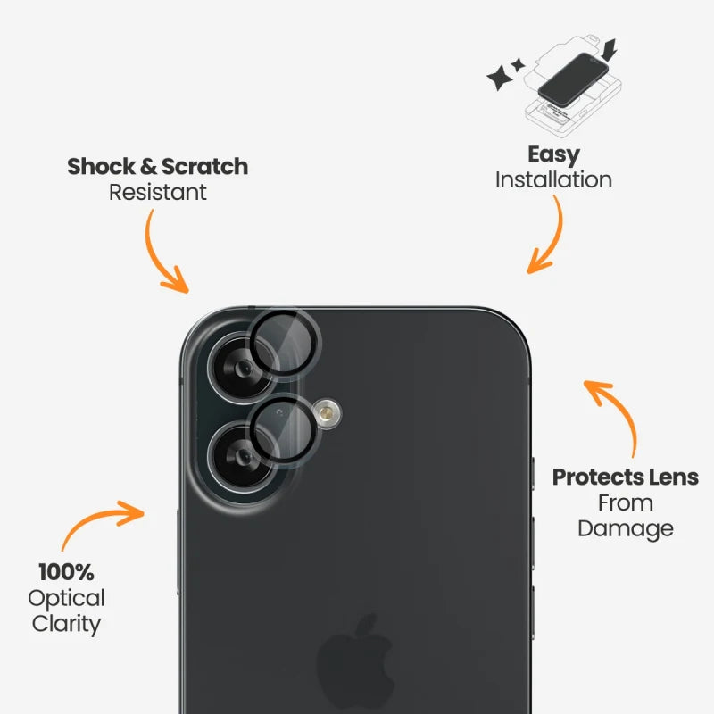 EFM Camera Lens Armour For iPhone 16 / 16 Plus