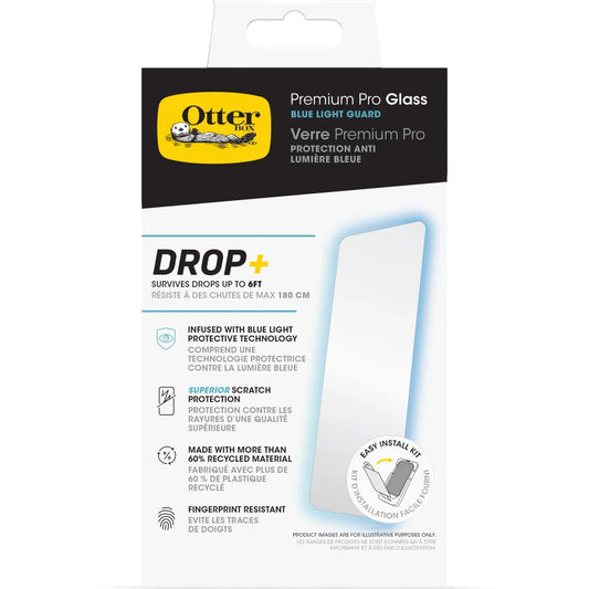 OtterBox Premium Pro Glass Blue Light Screen Protector For iPhone 15 / 16 - Clear