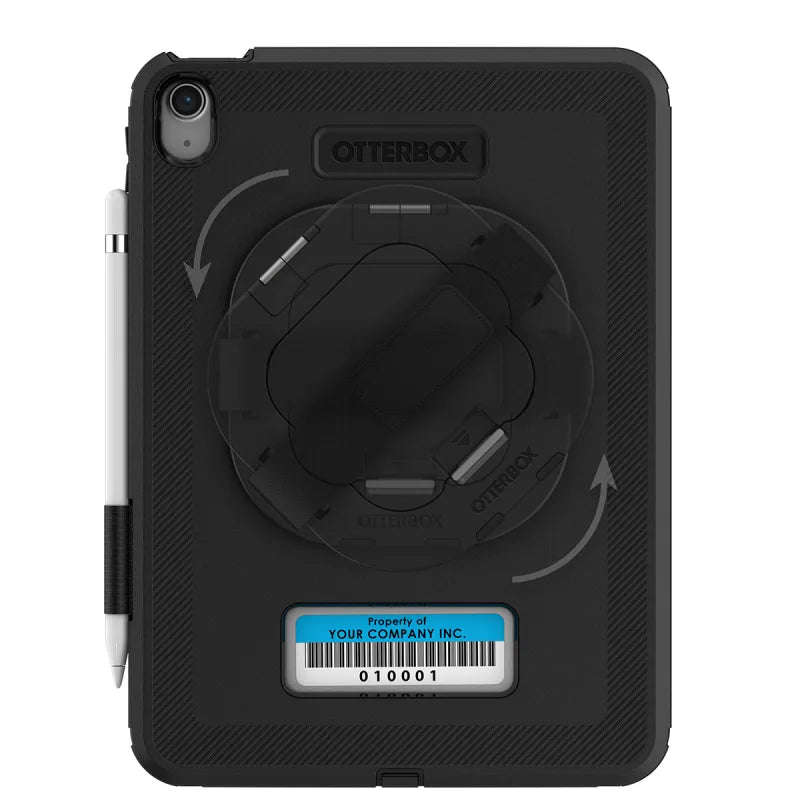 OtterBox Defender Case for Business with Handstrap and Kickstand For iPad 10.9 - Black (No Retail Packaging)