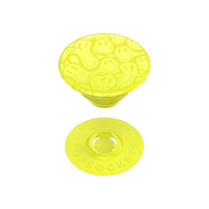 PopGrip Universal Grip (Gen2) Holder Neon Jolt Yellow Smiley Melt