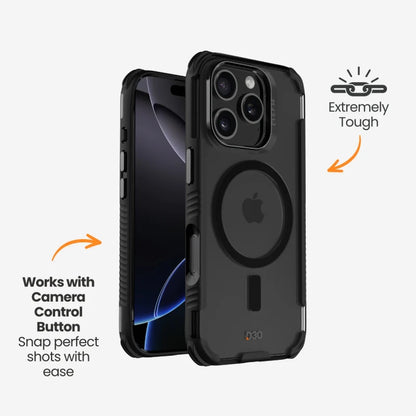 EFM Cayman Case with D3O Bio For iPhone 16 Pro Max - Carbon