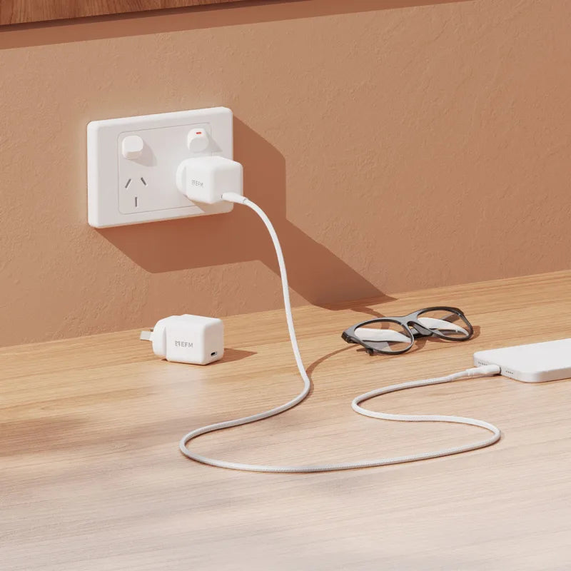 EFM ECO 20W GaN Wall Charger Twin Pack With Power Delivery and PPS