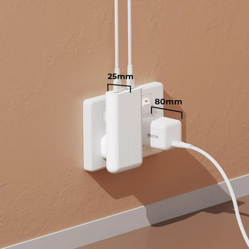 EFM 65W SlimLine Wall Charger With GaN, Power Delivery and PPS
