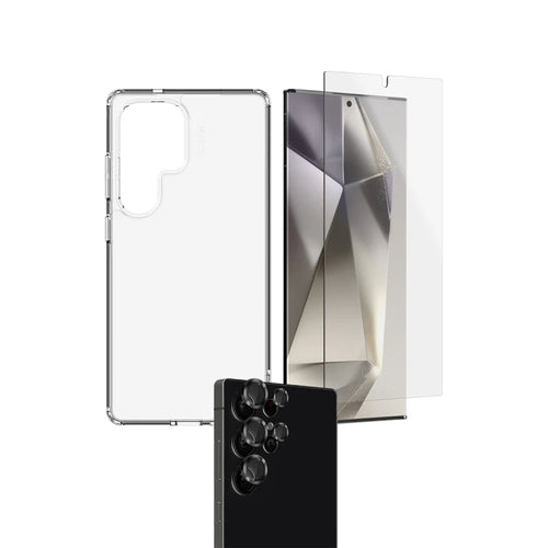 EFM 3-in-1 Case Screen & Camera Lens Armour Bundle For Samsung Galaxy S25 Ultra