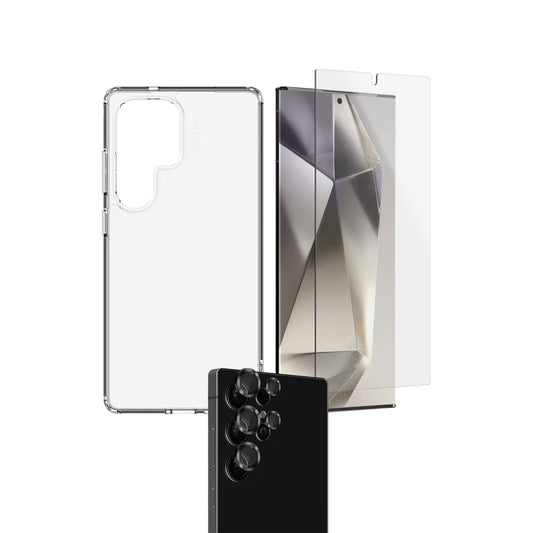 EFM 3-in-1 Case Screen & Camera Lens Armour Bundle For Samsung Galaxy S25 Ultra