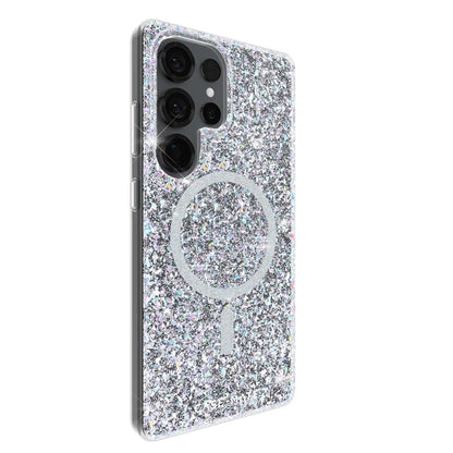 Case-Mate Twinkle Case For Samsung Galaxy S25 Ultra - Disco w/ Magnet - Silver / Clear
