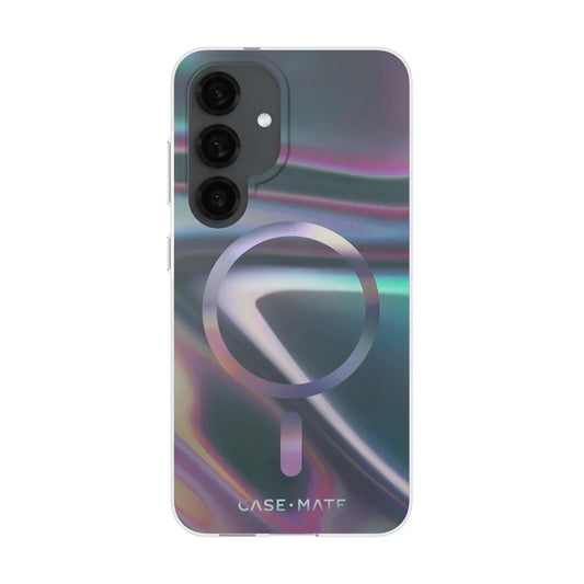 Case-Mate Soap Bubble Case For Samsung Galaxy S25 - Iridescent w/ Magnet - Iridescent